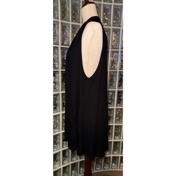 Renee C. sleeveless cardigan vest - black - size XL - OA8 - Picture 4 of 5